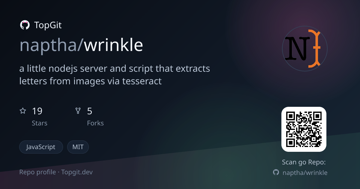 TopGit repo profile image for naptha/wrinkle
