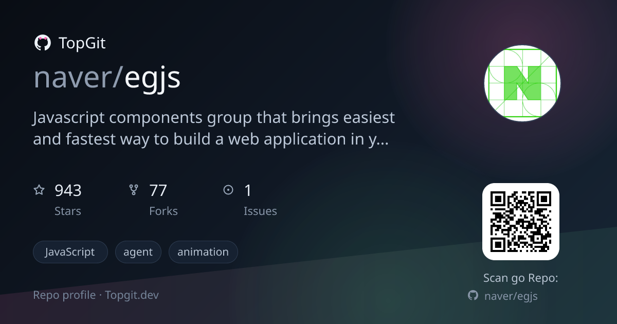 TopGit repo profile image for naver/egjs
