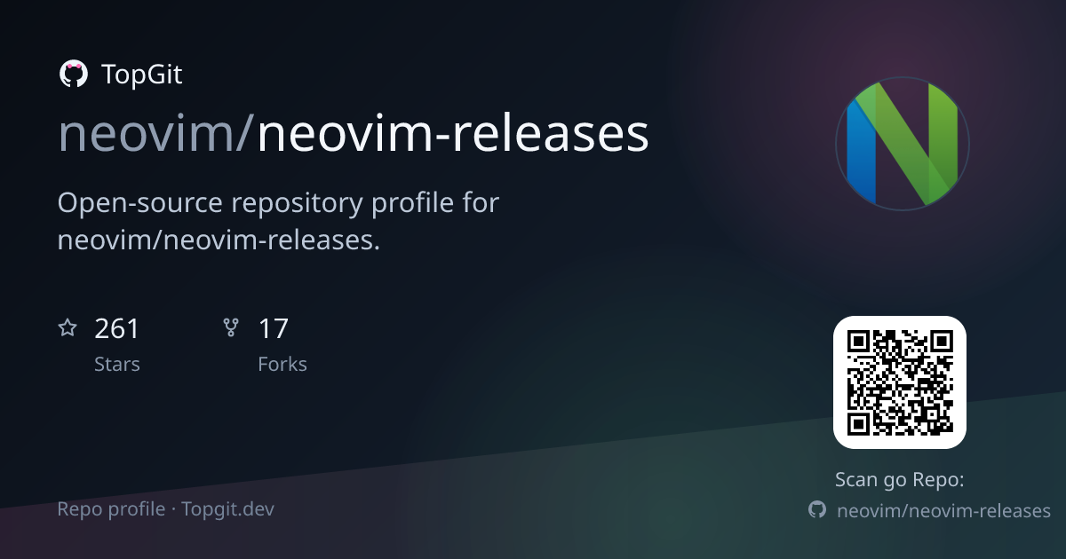 TopGit repo profile image for neovim/neovim-releases