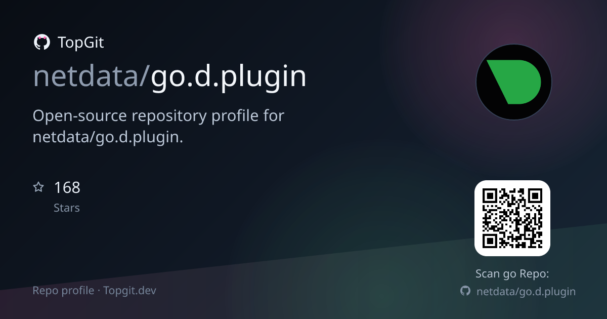 TopGit repo profile image for netdata/go.d.plugin