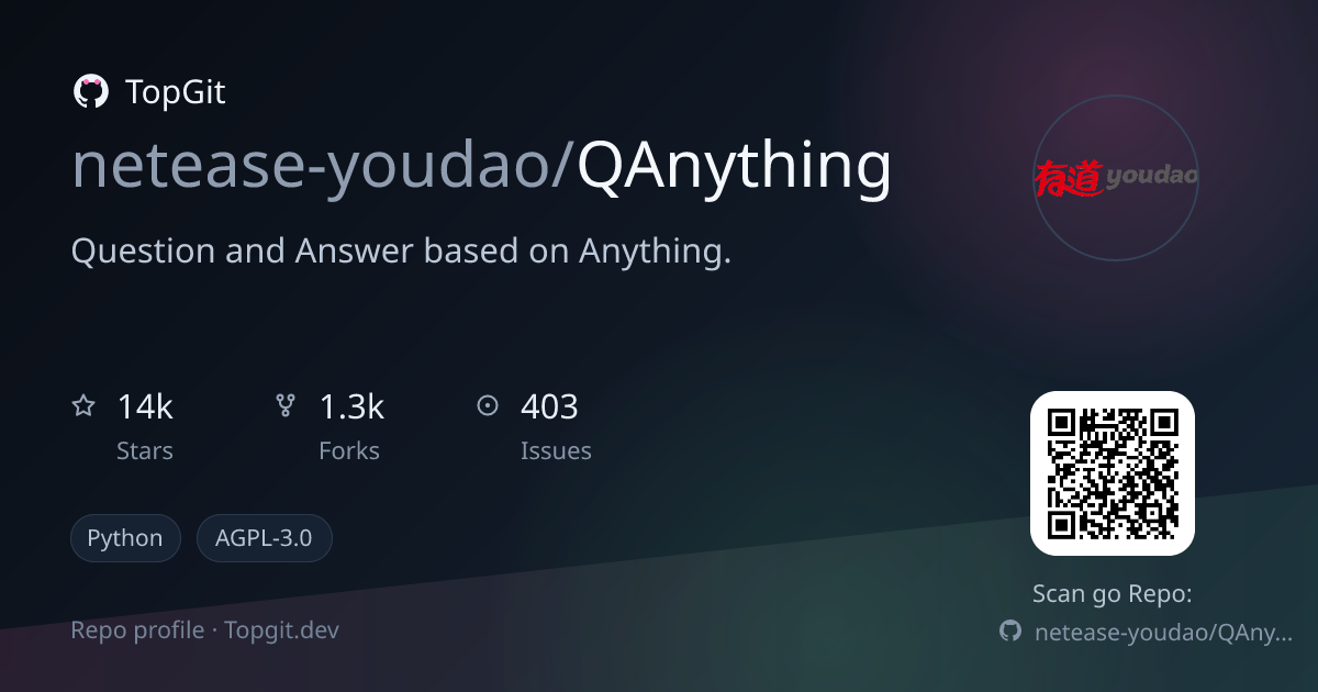 TopGit repo profile image for netease-youdao/QAnything