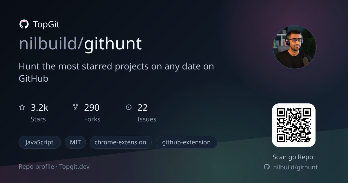 TopGit repo profile image for nilbuild/githunt