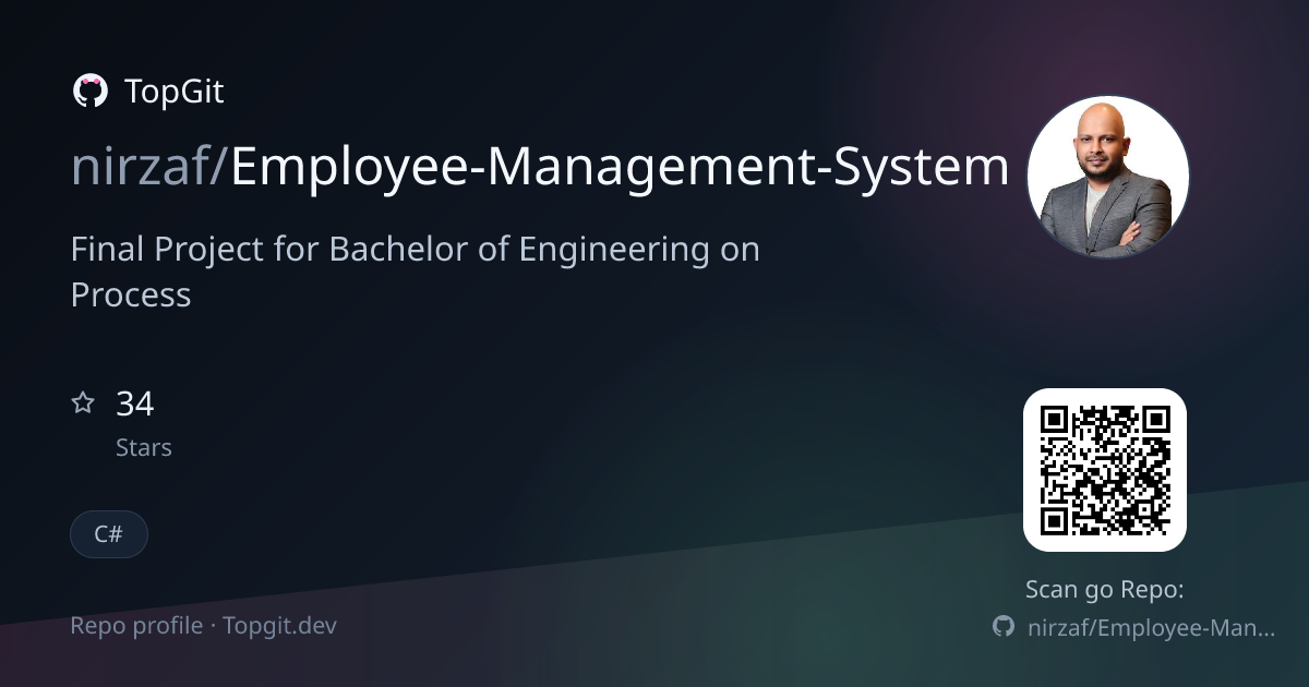 TopGit repo profile image for nirzaf/Employee-Management-System