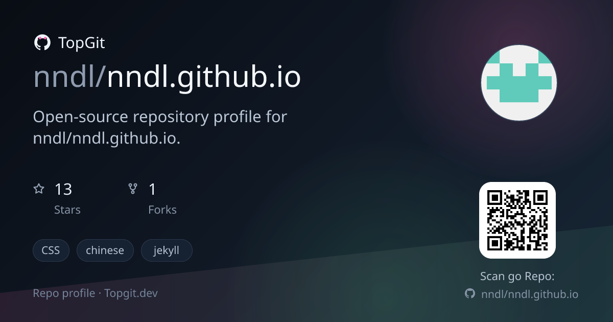 TopGit repo profile image for nndl/nndl.github.io