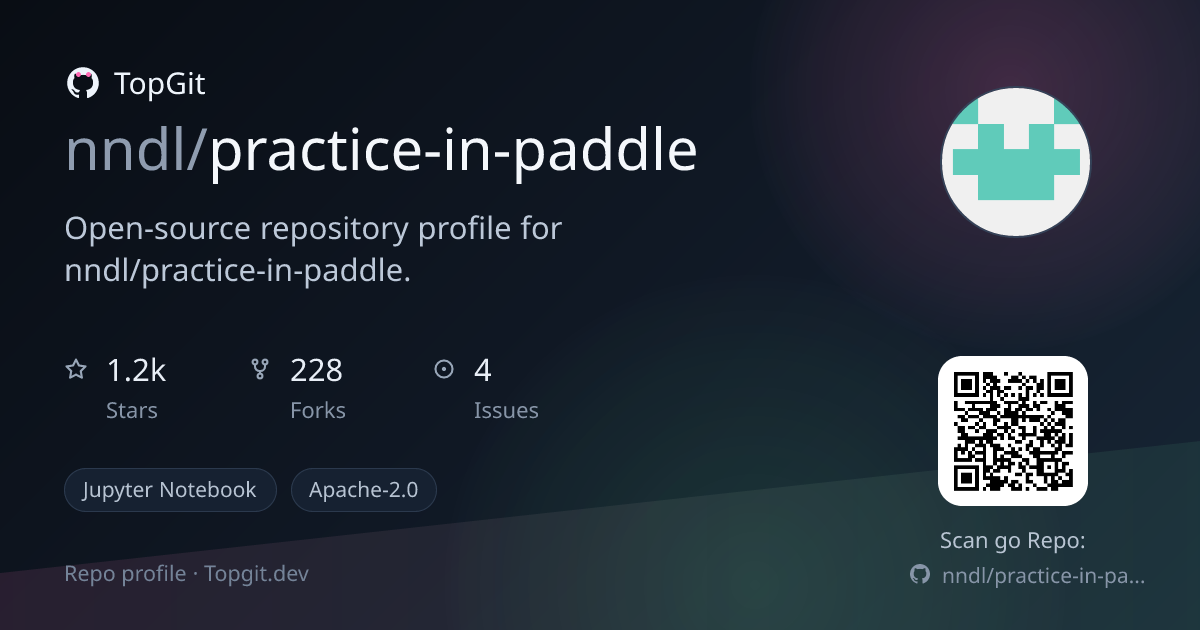 TopGit repo profile image for nndl/practice-in-paddle