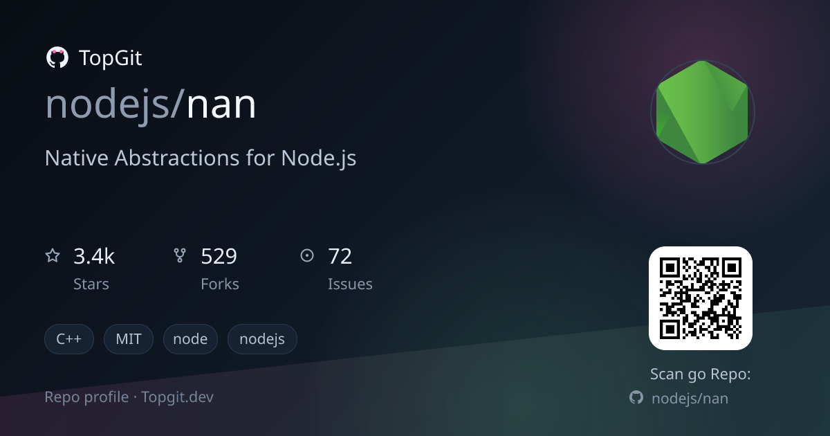 TopGit repo profile image for nodejs/nan