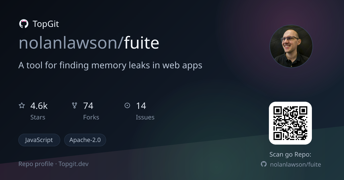 TopGit repo profile image for nolanlawson/fuite