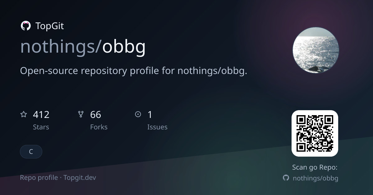 TopGit repo profile image for nothings/obbg