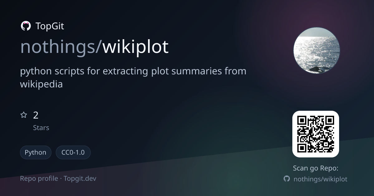 TopGit repo profile image for nothings/wikiplot