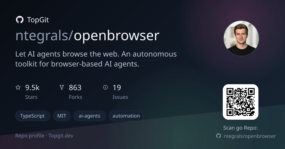 TopGit repo profile image for ntegrals/openbrowser