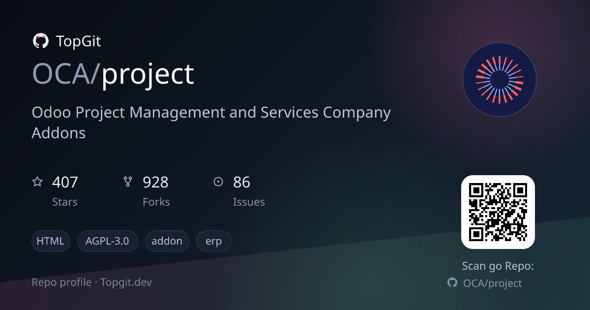 TopGit repo profile image for OCA/project