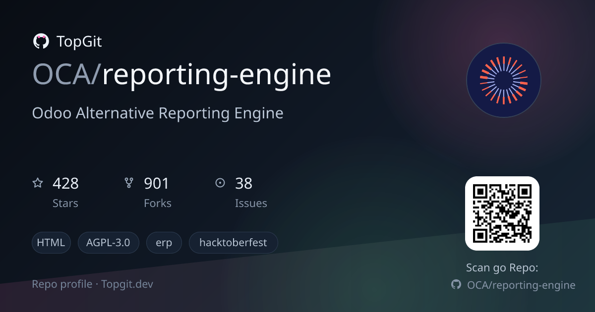 TopGit repo profile image for OCA/reporting-engine