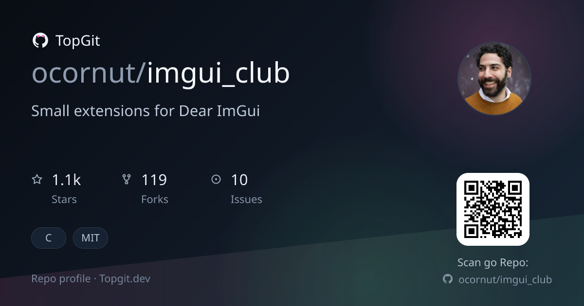 TopGit repo profile image for ocornut/imgui_club