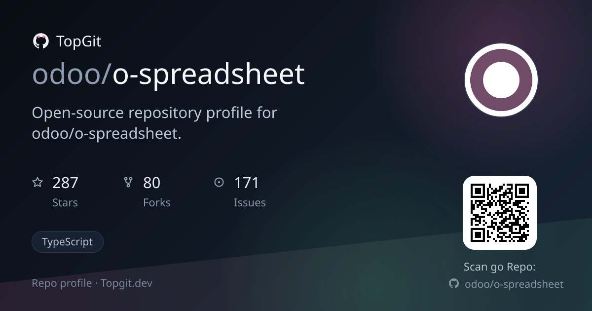 TopGit repo profile image for odoo/o-spreadsheet