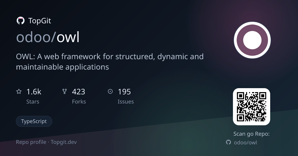 TopGit repo profile image for odoo/owl