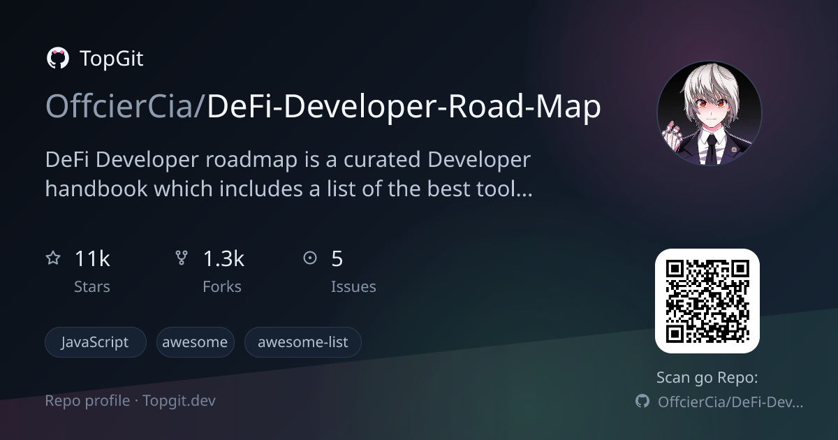 TopGit repo profile image for OffcierCia/DeFi-Developer-Road-Map