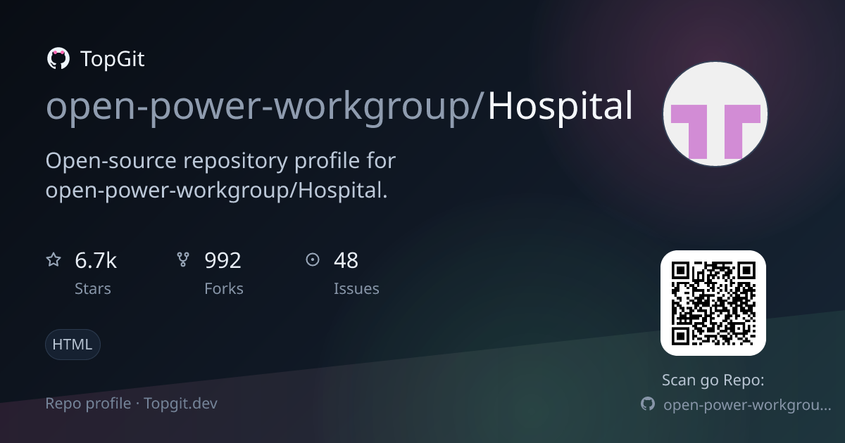 TopGit repo profile image for open-power-workgroup/Hospital