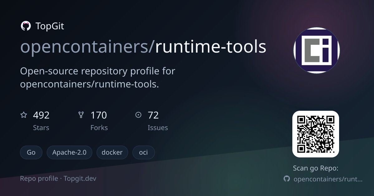 TopGit repo profile image for opencontainers/runtime-tools