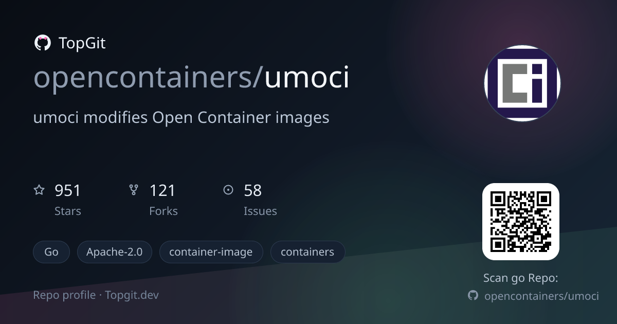 TopGit repo profile image for opencontainers/umoci