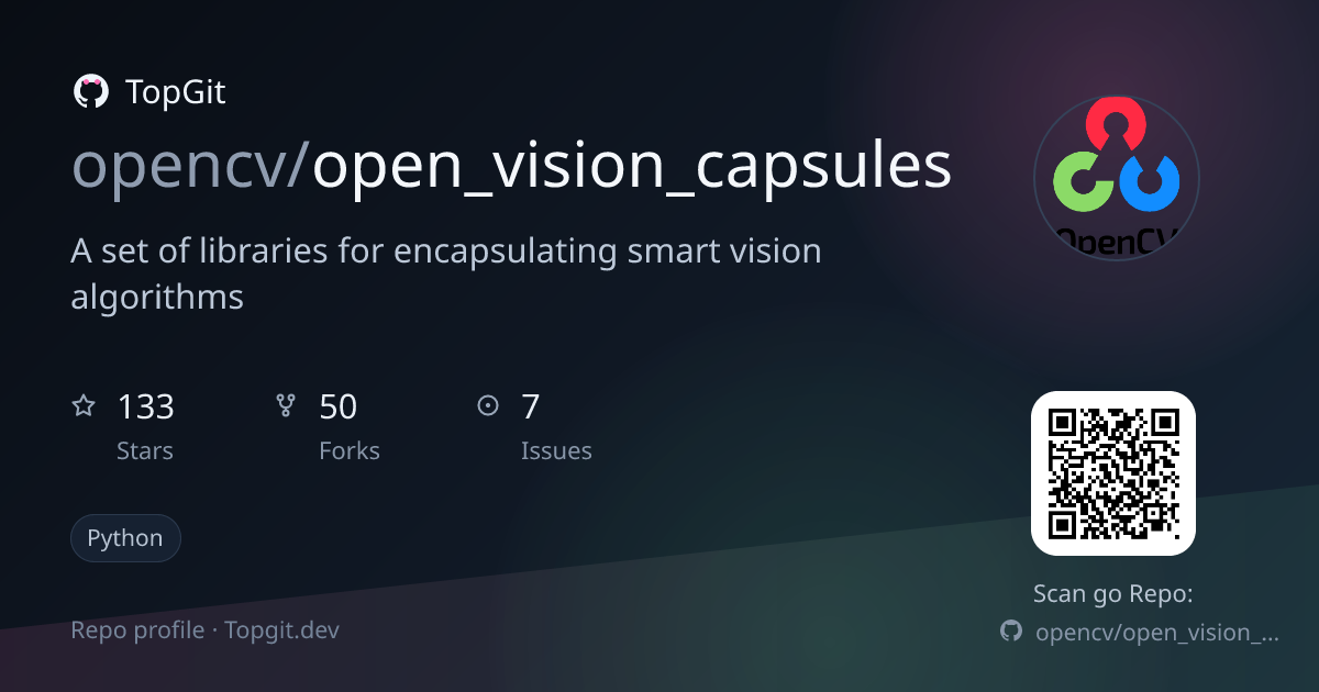 TopGit repo profile image for opencv/open_vision_capsules
