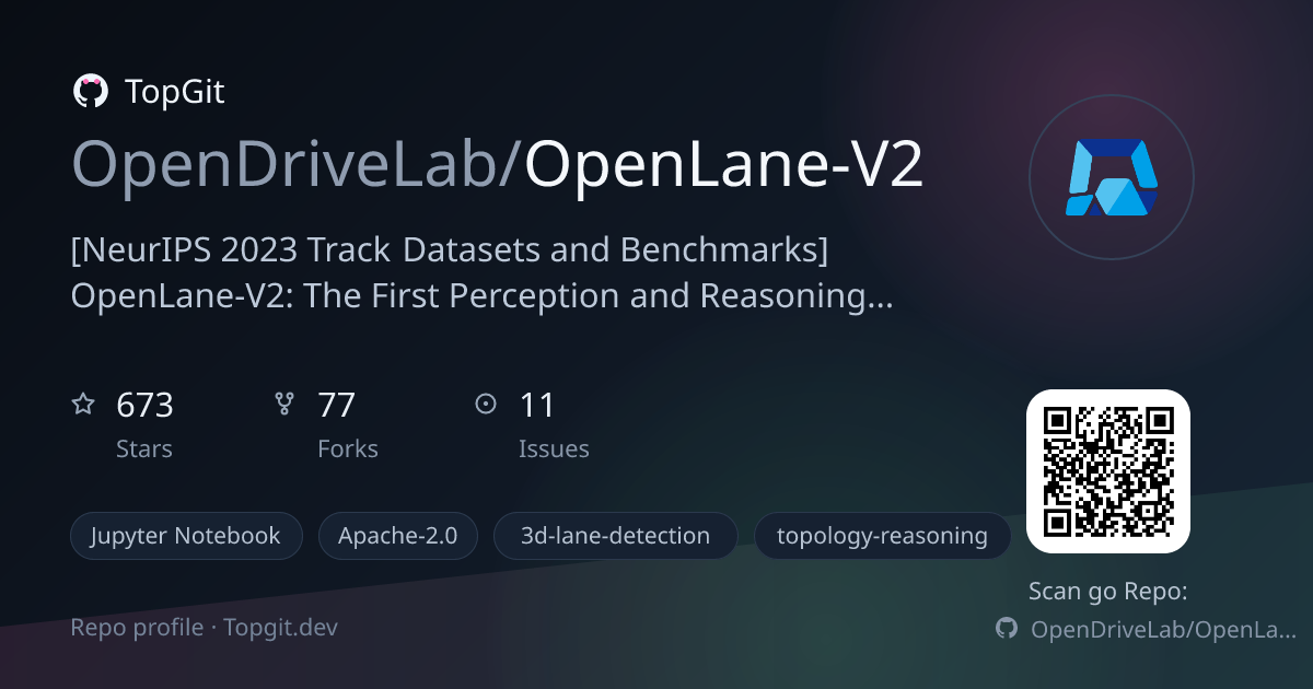 TopGit repo profile image for OpenDriveLab/OpenLane-V2