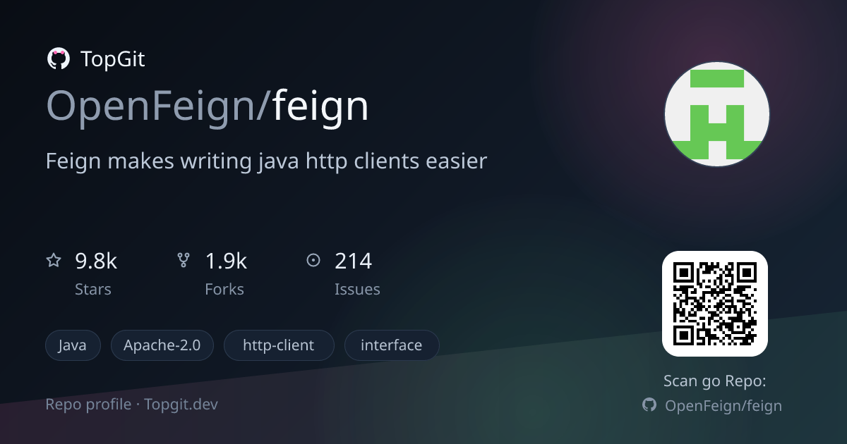 TopGit repo profile image for OpenFeign/feign