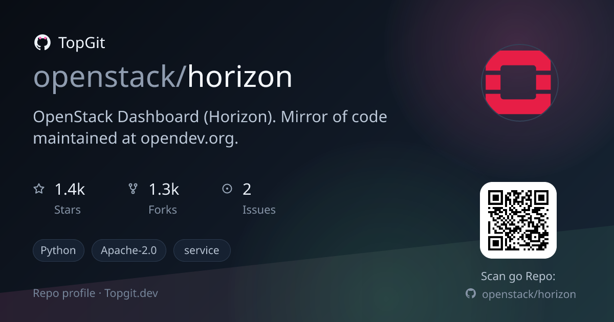 TopGit repo profile image for openstack/horizon