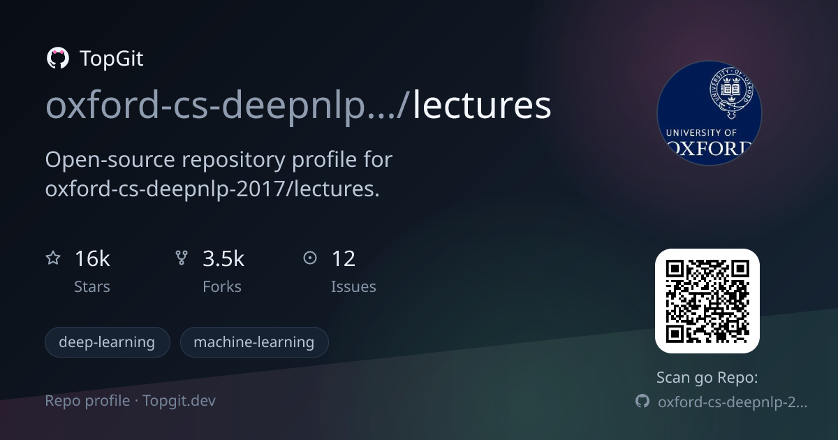 TopGit repo profile image for oxford-cs-deepnlp-2017/lectures