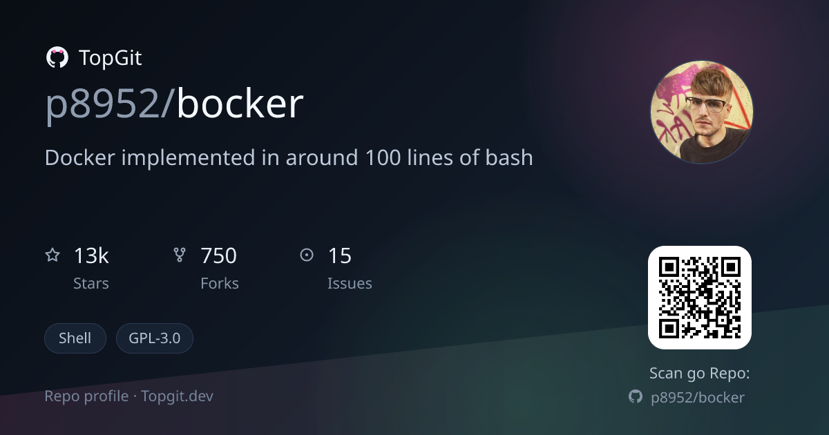 TopGit repo profile image for p8952/bocker