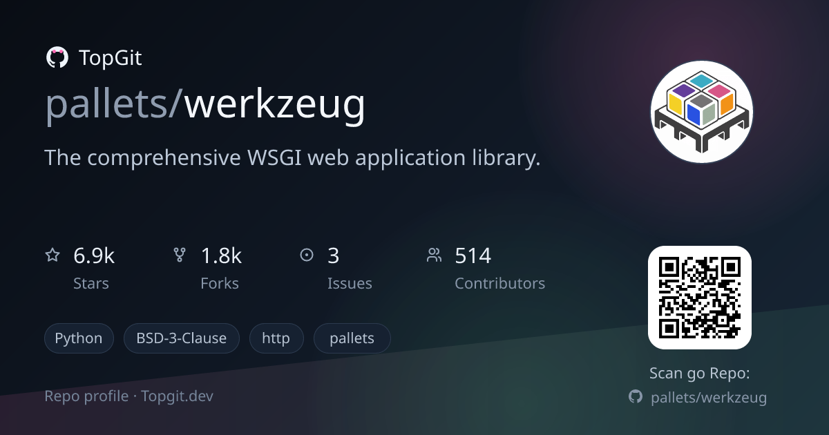 TopGit repo profile image for pallets/werkzeug