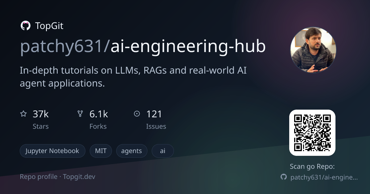 TopGit repo profile image for patchy631/ai-engineering-hub