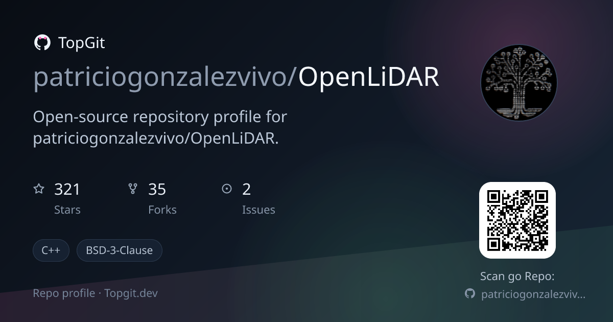 TopGit repo profile image for patriciogonzalezvivo/OpenLiDAR