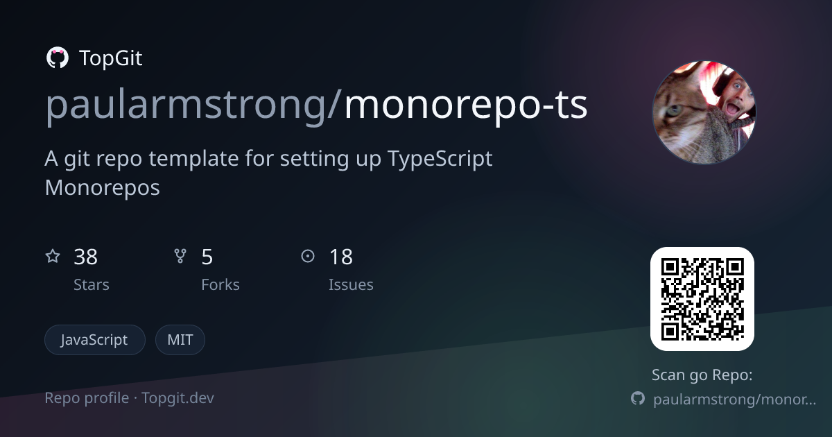 TopGit repo profile image for paularmstrong/monorepo-ts