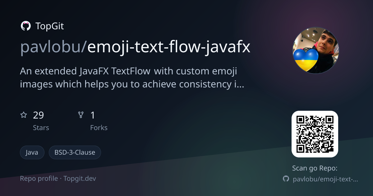 TopGit repo profile image for pavlobu/emoji-text-flow-javafx