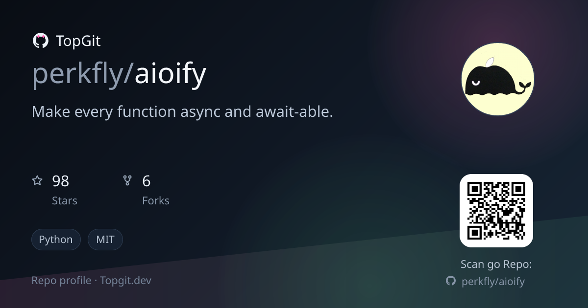 TopGit repo profile image for perkfly/aioify