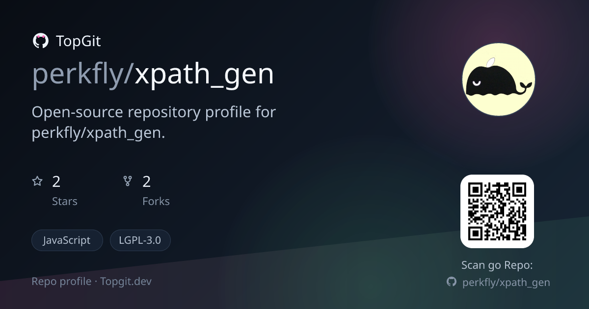 TopGit repo profile image for perkfly/xpath_gen