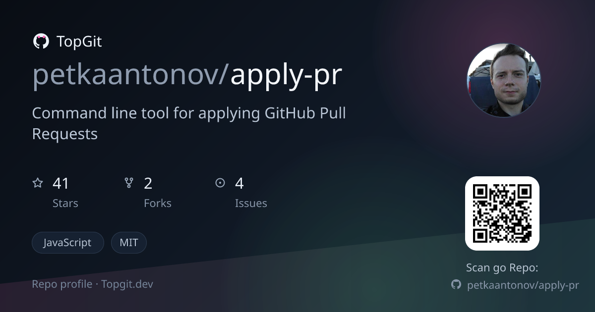 TopGit repo profile image for petkaantonov/apply-pr
