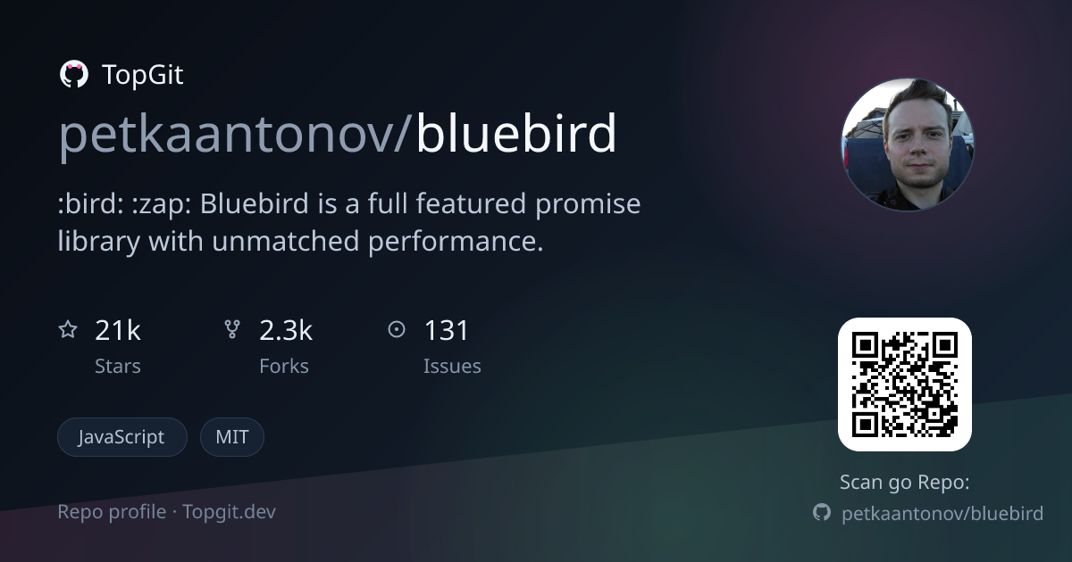 TopGit repo profile image for petkaantonov/bluebird