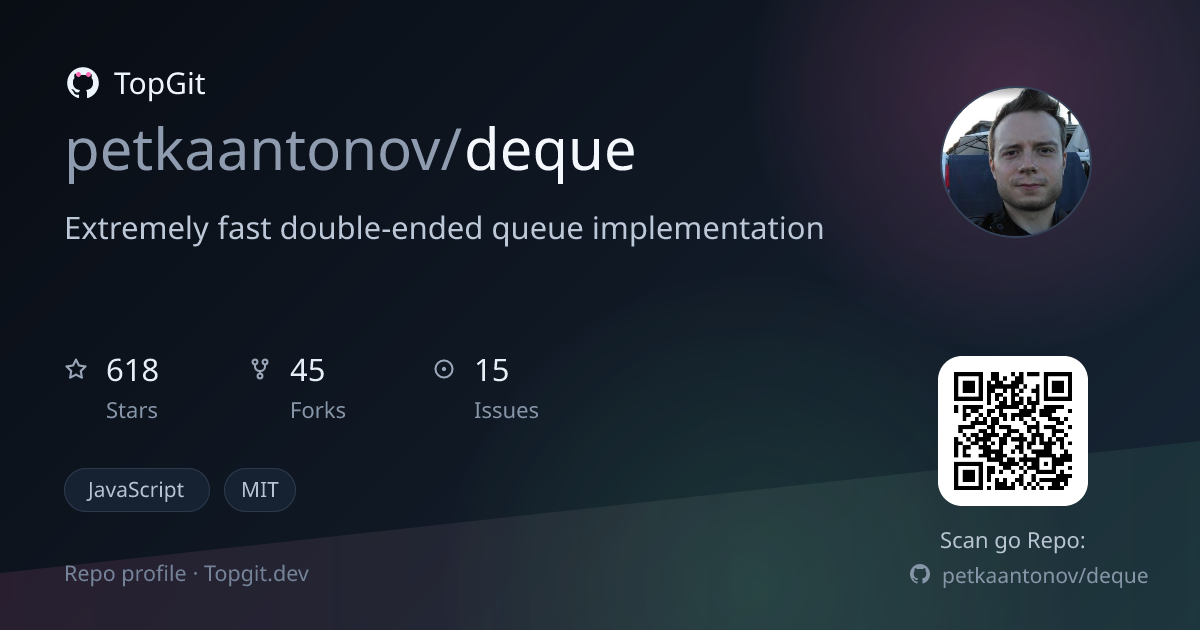 TopGit repo profile image for petkaantonov/deque