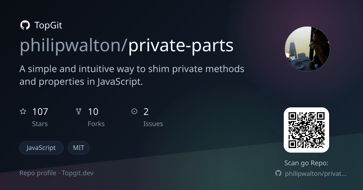 TopGit repo profile image for philipwalton/private-parts