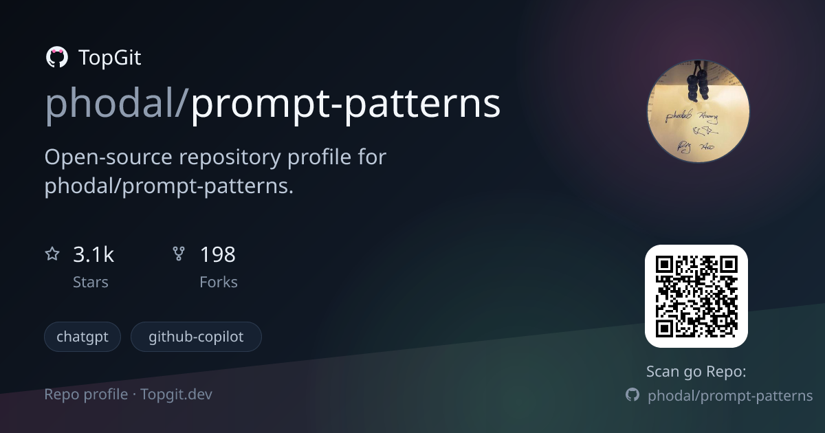 TopGit repo profile image for phodal/prompt-patterns