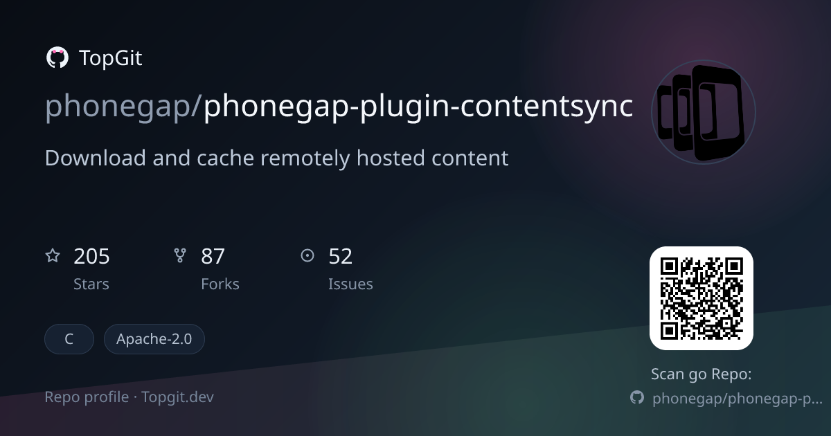 TopGit repo profile image for phonegap/phonegap-plugin-contentsync