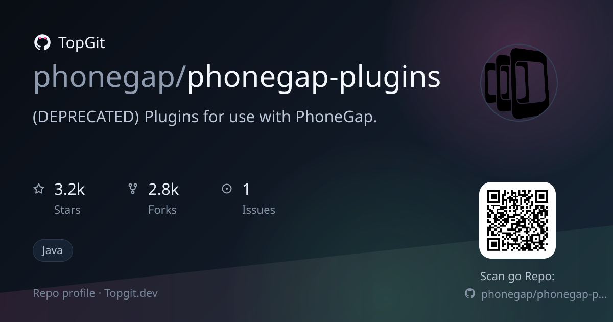 TopGit repo profile image for phonegap/phonegap-plugins