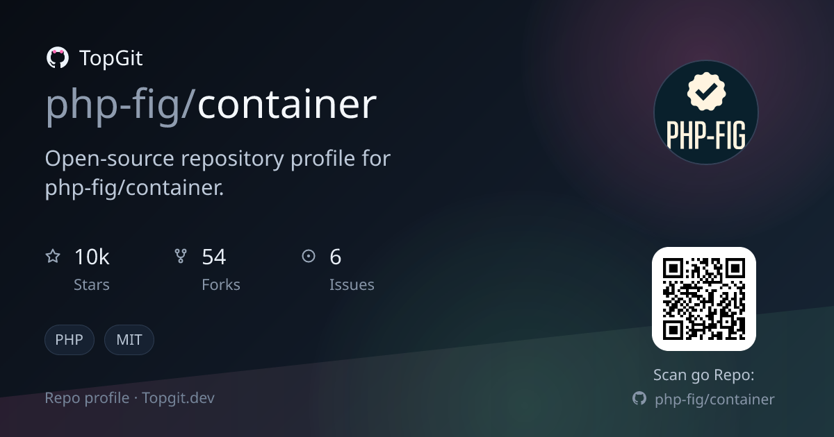 TopGit repo profile image for php-fig/container