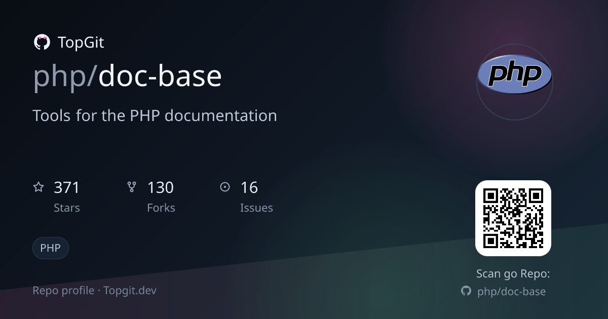 TopGit repo profile image for php/doc-base