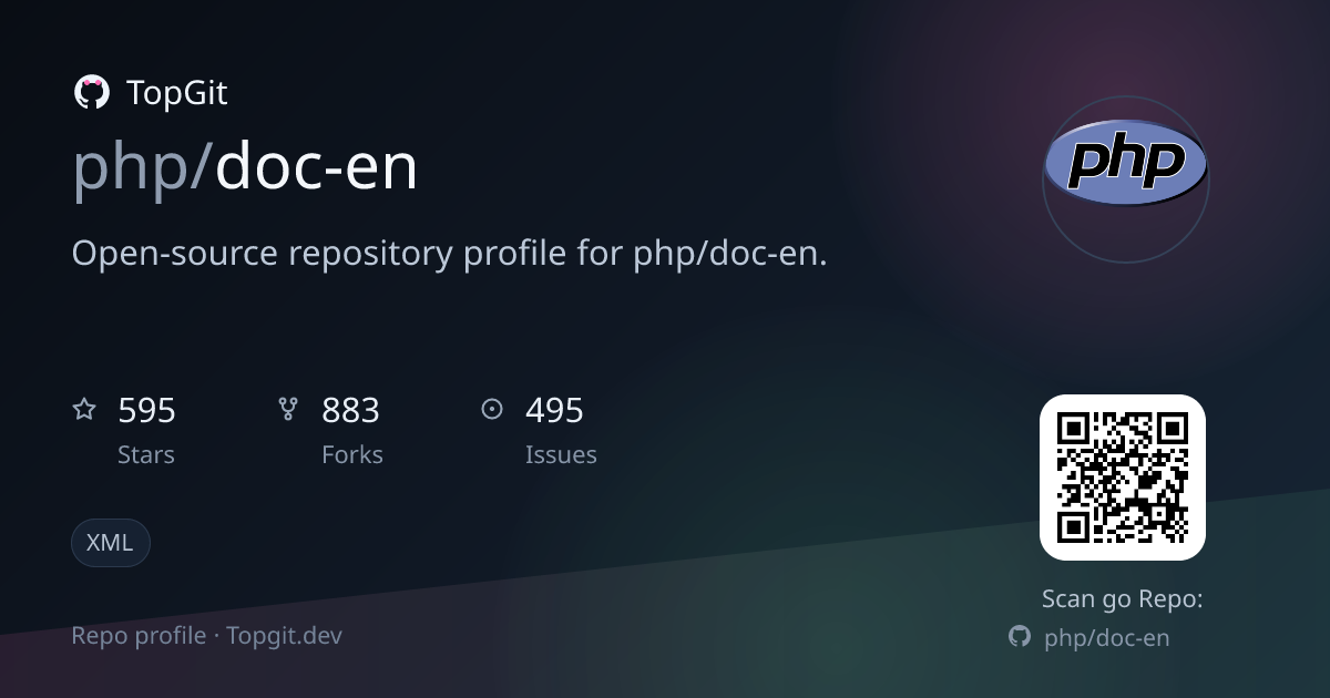 TopGit repo profile image for php/doc-en