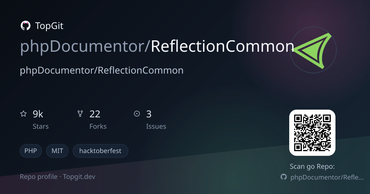 TopGit repo profile image for phpDocumentor/ReflectionCommon