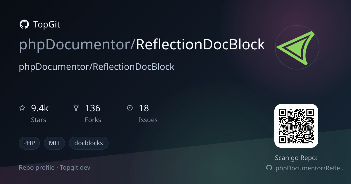 TopGit repo profile image for phpDocumentor/ReflectionDocBlock