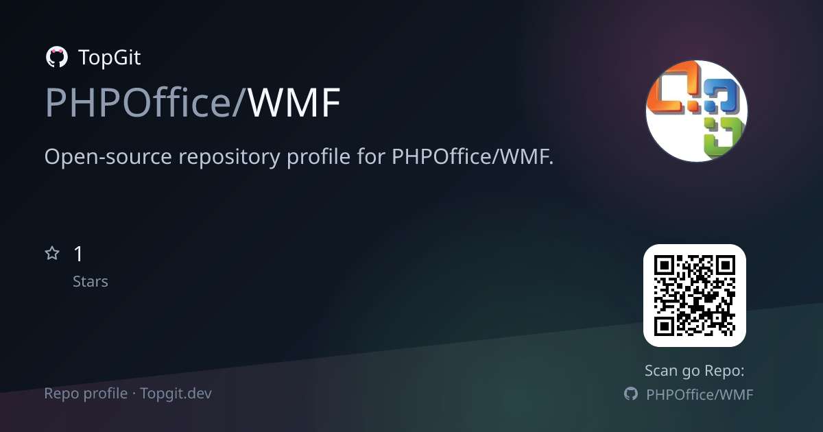 TopGit repo profile image for PHPOffice/WMF