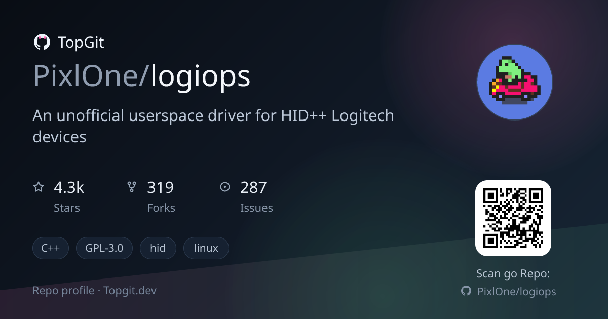 TopGit repo profile image for PixlOne/logiops